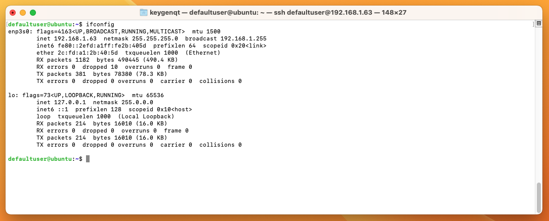 ifconfig